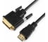 Кабель Cablexpert HDMI-DVI 0.5M 19M/19M single link медь, позол.разъемы, экран, черный CC-HDMI-DVI-0.5М 2