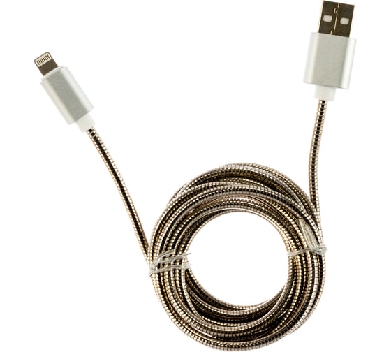 Кабель для Apple Cablexpert AM/Lightning, длина 1.8м, серебро CC-G-APUSB02S-1.8M 1