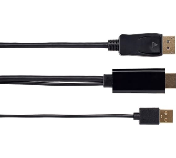 Кабель-переходник VCOM HDMI M +USB - DisplayPort M 4K 60Hz 1.8m CG599AC-1.8M