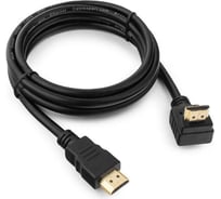 Кабель Cablexpert HDMI v2.0, 19M/19M, 1.8м, медь, позол.разъемы, экран, угловой разъем, черный CC-HDMI490-6