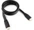 Кабель Cablexpert HDMI v2.0, 19M/19M, 1.8м, медь, позол.разъемы, экран, плоский кабель, черный CC-HDMI4F-6 1