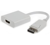 Переходник Cablexpert, DisplayPort - HDMI, 20M/19F, белый, пакет, A-DPM-HDMIF-002-W