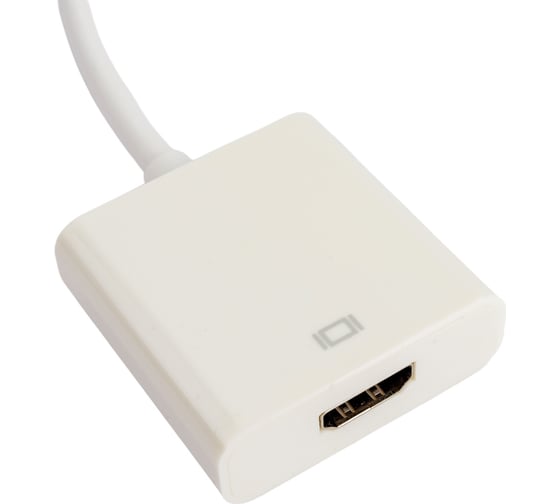 Переходник Cablexpert, DisplayPort - HDMI, 20M/19F, белый, пакет, A-DPM-HDMIF-002-W