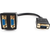 Разветвитель Cablexpert, VGA, HD15M/2x15F, 1 компьютер - 2 монитора, CC-VGAX2-20CM 16206473