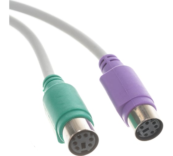 Конвертер Cablexpert PS/2 - USB порт AM/2xPS/2, Pro, 30см, белый, блистер UAPS12