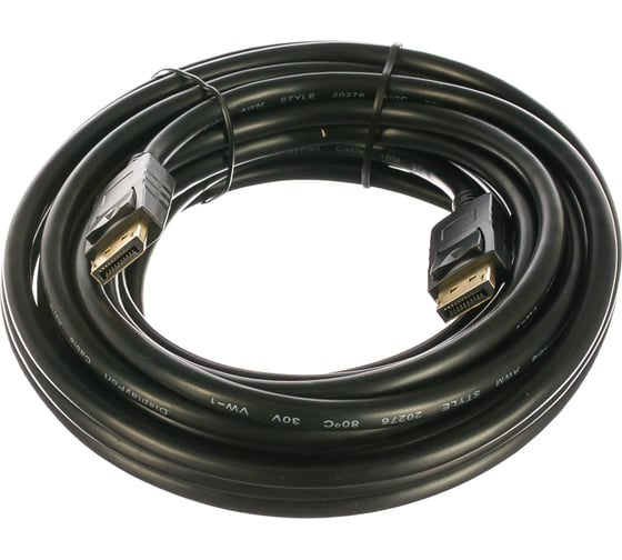 Кабель Cablexpert, DisplayPort, v1.2, 75 м, 20M/20M, черный, экранированный, пакет, CC-DP2-7.5M
