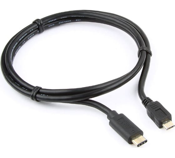 Кабель USB Cablexpert USB2.0 microBM/USB Type-C, 1м, пакет CCP-USB2-mBMCM-1M 1