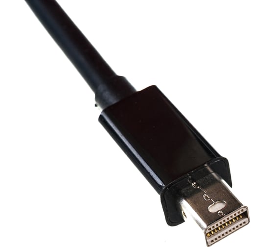 Переходник Cablexpert, miniDisplayPort - HDMI, 20M/19F, кабель 15 см, черный, пакет, A-mDPM-HDMIF-02