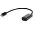 Переходник Cablexpert, miniDisplayPort - HDMI, 20M/19F, кабель 15 см, черный, пакет, A-mDPM-HDMIF-02 1