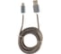 Кабель для Apple Cablexpert, AM/Lightning, серия Gold, длина 1 м, титан, блистер, CC-G-APUSB02Gy-1M 1