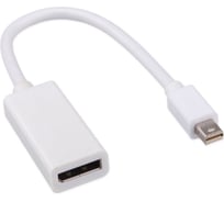 Переходник Cablexpert, miniDisplayPort - DisplayPort, 20M/20F, длина 16 см, белый, A-mDPM-DPF-001-W