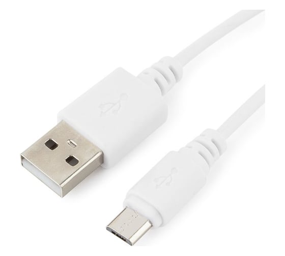 Кабель Cablexpert USB 2.0 AM/microBM 5P, 1.8м, белый, пакет CC-mUSB2-AMBM-6W