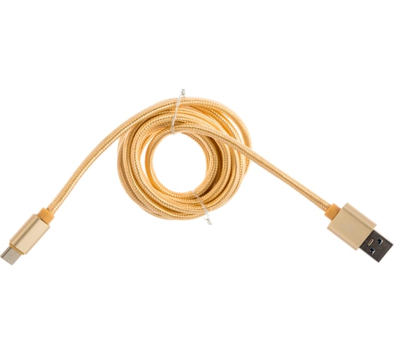 Кабель Cablexpert USB 3.0 AM/Type-C, длина 1.8м, золотой CC-P-USBC03Gd-1.8M