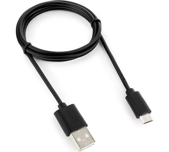 Кабель Cablexpert USB 2.0 AM/microBM 5P, 1м, черный, пакет CC-mUSB2-AMBM-1M