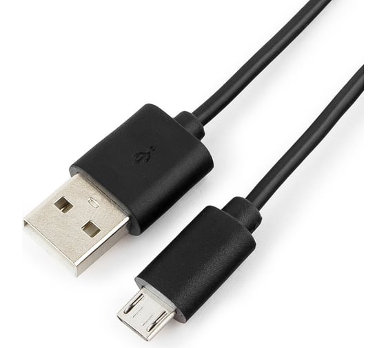 Кабель Cablexpert USB 2.0 AM/microBM 5P, 1м, черный, пакет CC-mUSB2-AMBM-1M