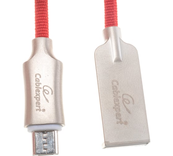 Кабель Cablexpert USB 2.0 AM/microB, длина 1.8м, красный CC-P-mUSB02R-1.8M