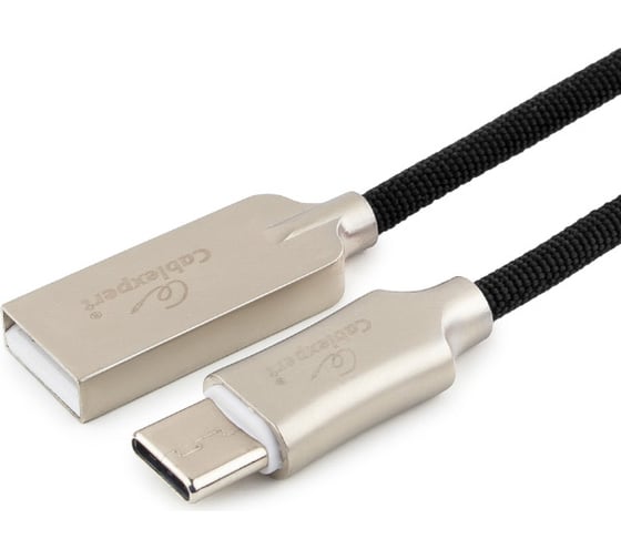 Кабель Cablexpert USB 2.0 AM/Type-C, длина 0.5м, черный CC-P-USBC02Bk-0.5M 1