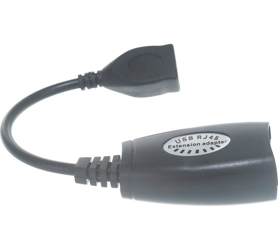 Удлинитель Cablexpert USB2.0 по витой паре, AM-AF/RJ45Fx2, до 30м, черн, пакет UAE-30M