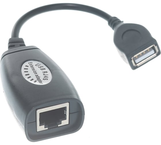 Удлинитель Cablexpert USB2.0 по витой паре, AM-AF/RJ45Fx2, до 30м, черн, пакет UAE-30M