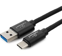 Кабель Cablexpert USB 3.0 AM/Type-C, длина 0.5м, черный CC-P-USBC03Bk-0.5M