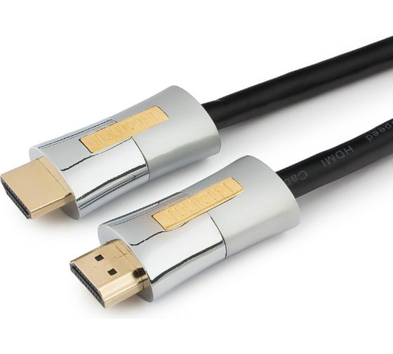 Кабель Cablexpert HDMI v2.0, M/M, 4,5 м, позолоченные разъемы, металлический корпус CC-P-HDMI01-4.5M 1