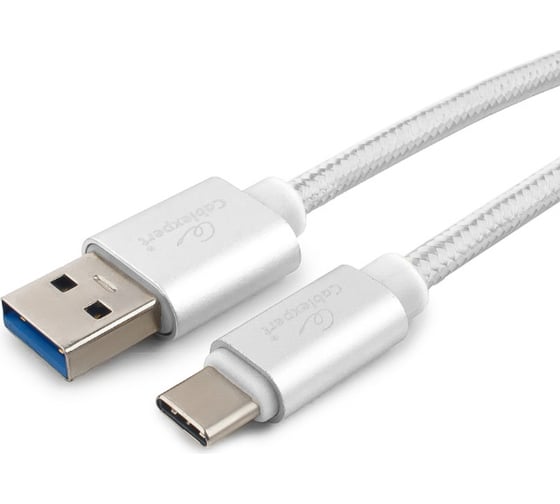 Кабель Cablexpert USB 3.0 AM/Type-C, длина 1.8м, серебро CC-P-USBC03S-1.8M 1