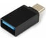 Адаптер Cablexpert USB2.0 Type-C(M)/AF, с поддержкой OTG, метал. корпус, черный, блистер A-USB2-CMAF-01 1