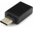 Адаптер Cablexpert USB2.0 Type-C(M)/AF, с поддержкой OTG, метал. корпус, черный, блистер A-USB2-CMAF-01 2