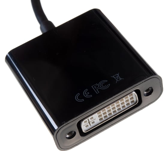 Переходник-конвертер Cablexpert USB, Type-C/DVI, Pro, кабель 0.15м, черный, пакет A-CM-DVIF-01
