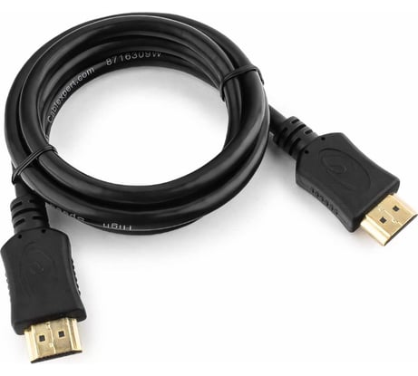 Кабель Cablexpert серия Light HDMI v2.0, 19M/19M, 1м, позол.разъемы, экран, черный CC-HDMI4L-1M