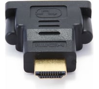 Переходник Cablexpert HDMI-DVI, 19M/25F, пакет, золотые разъемы A-HDMI-DVI-3