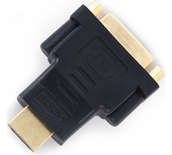 Переходник Cablexpert HDMI-DVI, 19M/25F, пакет, золотые разъемы A-HDMI-DVI-3