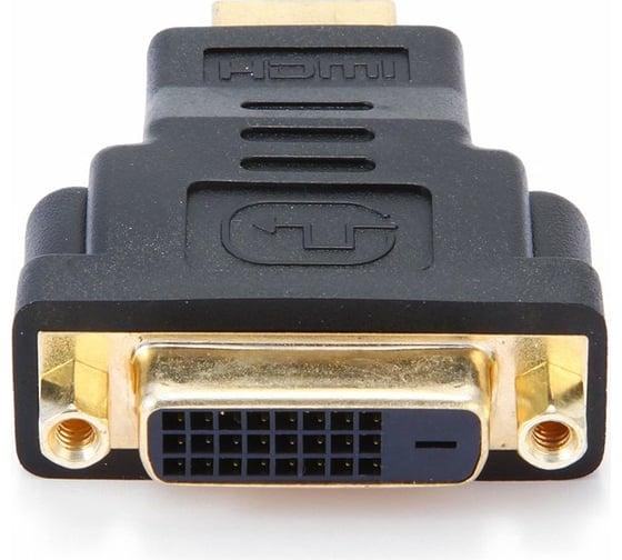 Переходник Cablexpert HDMI-DVI, 19M/25F, пакет, золотые разъемы A-HDMI-DVI-3