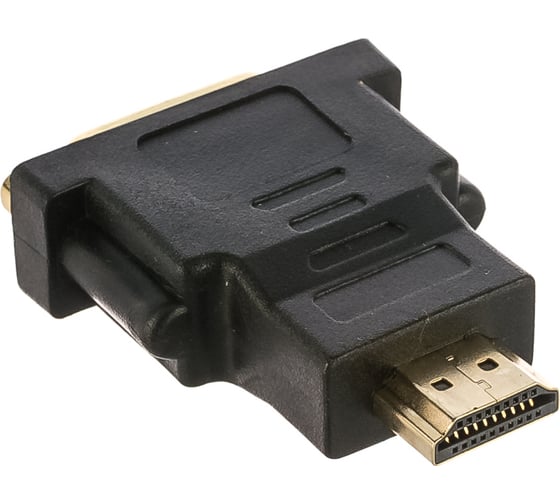 Переходник Cablexpert HDMI-DVI, 19M/25F, пакет, золотые разъемы A-HDMI-DVI-3