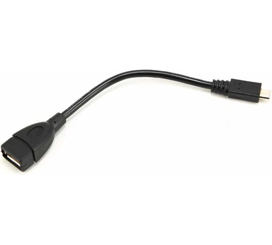 Кабель-переходник Cablexpert USB 2.0 OTG USB-AF/Micro-BM, 0.15м, пакет A-OTG-AFBM-001