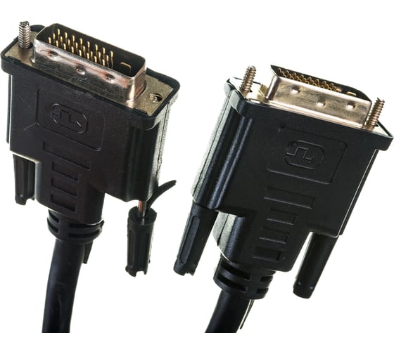 Кабель Cablexpert DVI-D, dual link, 25M/25M, 10м, CCS, черный CC-DVI2L-BK-10M