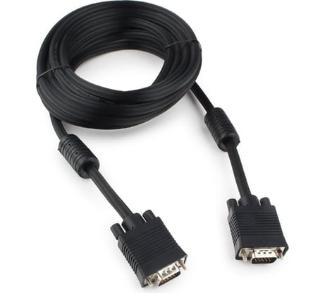 Кабель Cablexpert Premium VGA 15M/15M, 5.0м, черный CC-PPVGA-5M-B