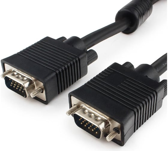Кабель Cablexpert Premium VGA 15M/15M, 5.0м, черный CC-PPVGA-5M-B