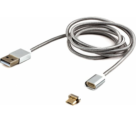 Магнитный кабель Cablexpert USB 2.0, AM/micro, BM, 5P, 1м CC-USB2-AMmUMM-1M 1