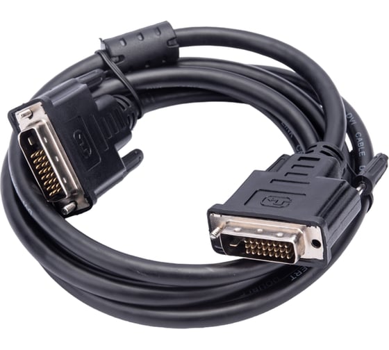Кабель Cablexpert DVI-D, dual link, 25M/25M, 1.8м, CCS, черный CC-DVI2L-BK-6
