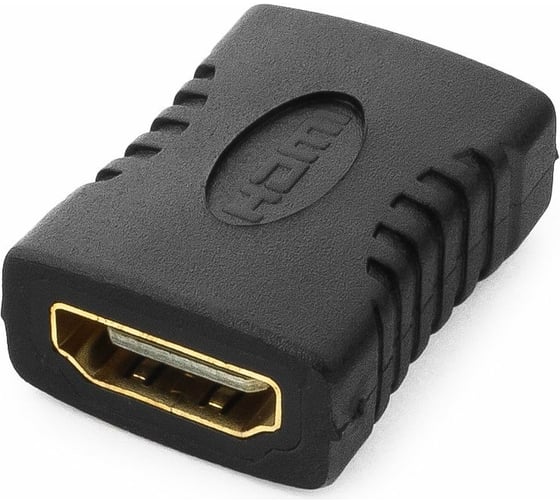 Переходник Cablexpert HDMI-HDMI, 19F/19F, пакет, золотые разъемы A-HDMI-FF