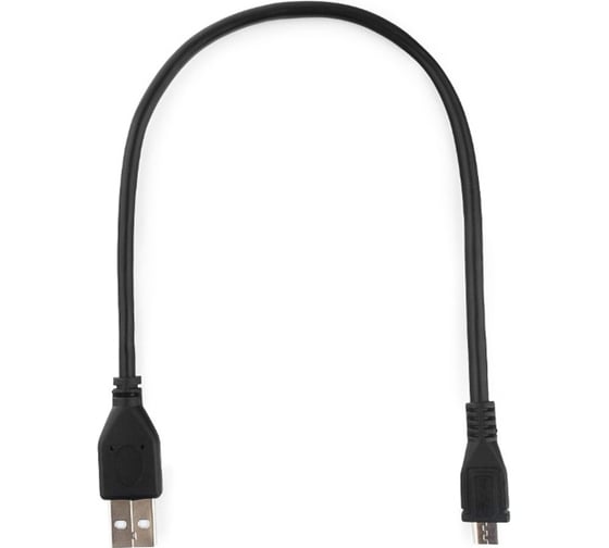 Кабель Cablexpert Pro USB 2.0 AM/microBM 26/28AWG 5P, 0.3м, экран, черный, пакет CCP-mUSB2-AMBM-0.3M 1