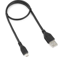 Кабель Cablexpert Pro USB 2.0 AM/micro BM 5P, 0.5м, экран, черный, пакет CCP-mUSB2-AMBM-0.5M 16205265