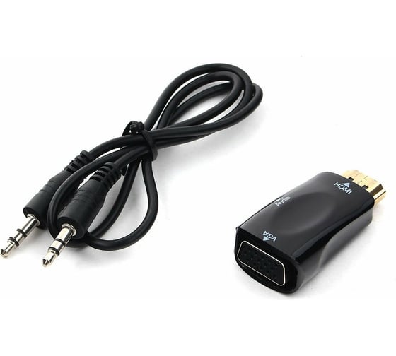 Переходник Cablexpert HDMI-VGA, 19M/15F, Jack3.5, аудиовыход A-HDMI-VGA-02 1