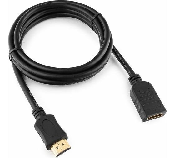Кабель-удлинитель Cablexpert HDMI, 1.8м, v2.0, 19M/19F, черный позол. разъемы, экран CC-HDMI4X-6