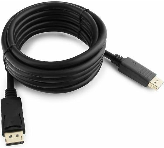 Кабель Cablexpert DisplayPort, 3м, 20M/20M, пакет, черный экран CC-DP-10