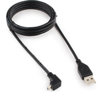 Кабель Cablexpert Pro USB 2.0 AM/micro-BM 5P, 1,8м, угловой, экран, черный CCP-mUSB2-AMBM90-6