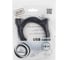 Кабель Cablexpert Pro USB 2.0 AM/micro-BM 5P, 1,8м, угловой, экран, черный CCP-mUSB2-AMBM90-6 3