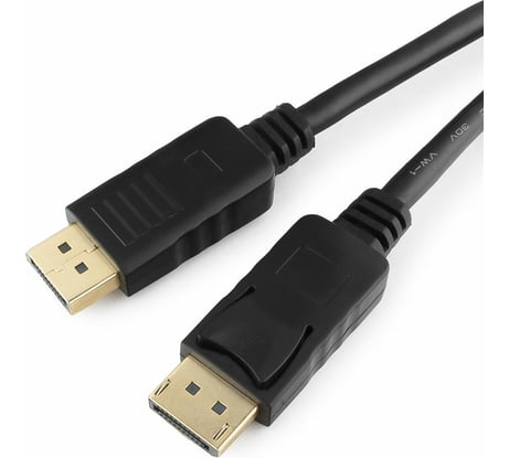 Кабель Cablexpert DisplayPort, 1.8м, 20M/20M, пакет, черный экран CC-DP-6
