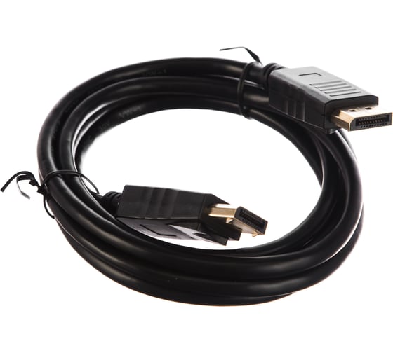 Кабель Cablexpert DisplayPort, 1.8м, 20M/20M, пакет, черный экран CC-DP-6